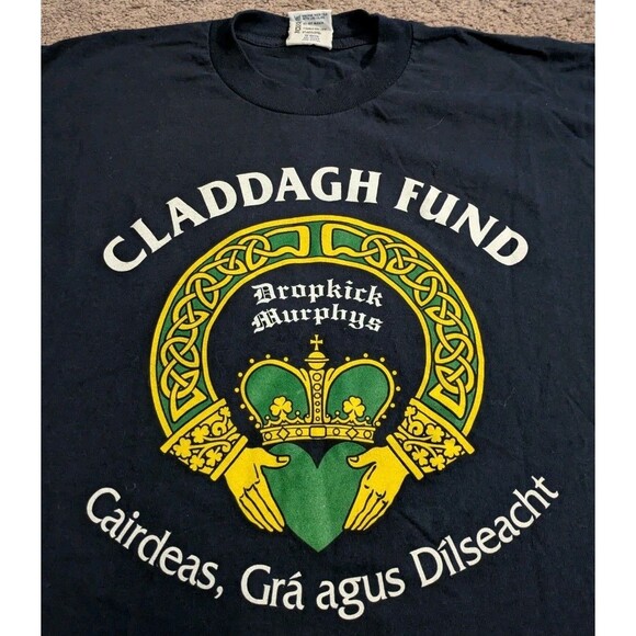 Dropkick Murphys Claddagh Fund Frenship Loyalty Love Made in USA T-Shirt Men's L - Picture 2 of 6